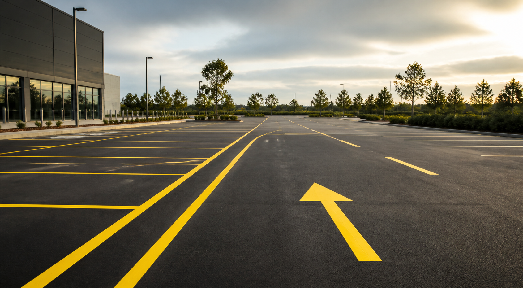 Road marking application parking